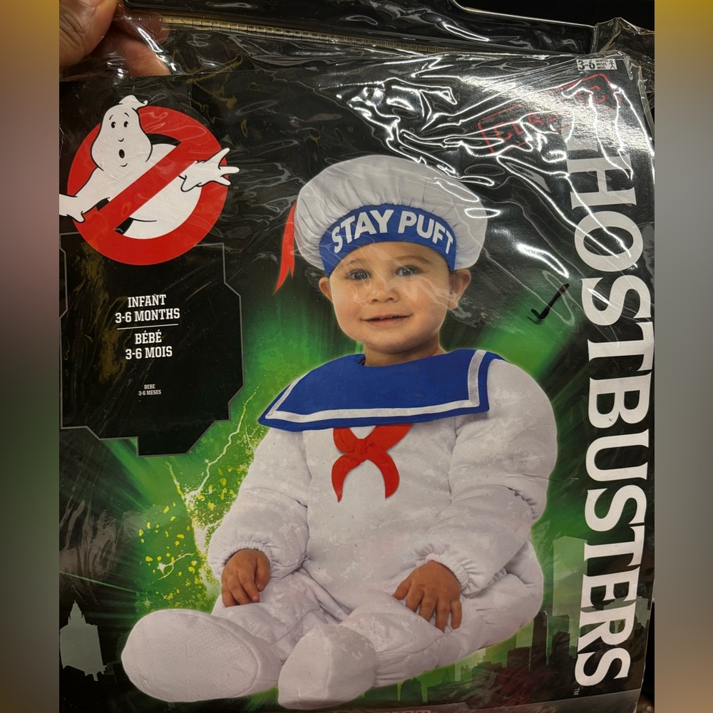 Infant 3-6 Months Ghostbusters Stay Puft Classic Costume